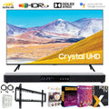 Stylish Samsung UN85TU8000 85-inch 4K Ultra HD Smart LED TV (2020 Model) Bundle with 31-in Sound bar+Wall Mount+Tech Smart USA TV Essentials 2020 & Surge Adapter (UN85TU8000FXZA 85TU8000 85" TV)