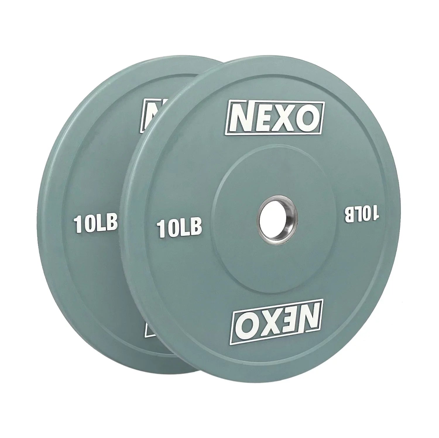 NEXO Color 175LB Rubber Bumper Plate Set - Premium Matte Finish 2x 45LB 2x 25LB 2x 10LB 2x 5LB & 2x 2.5LB Colored Cross Training Weight Plates - Exclusive Design