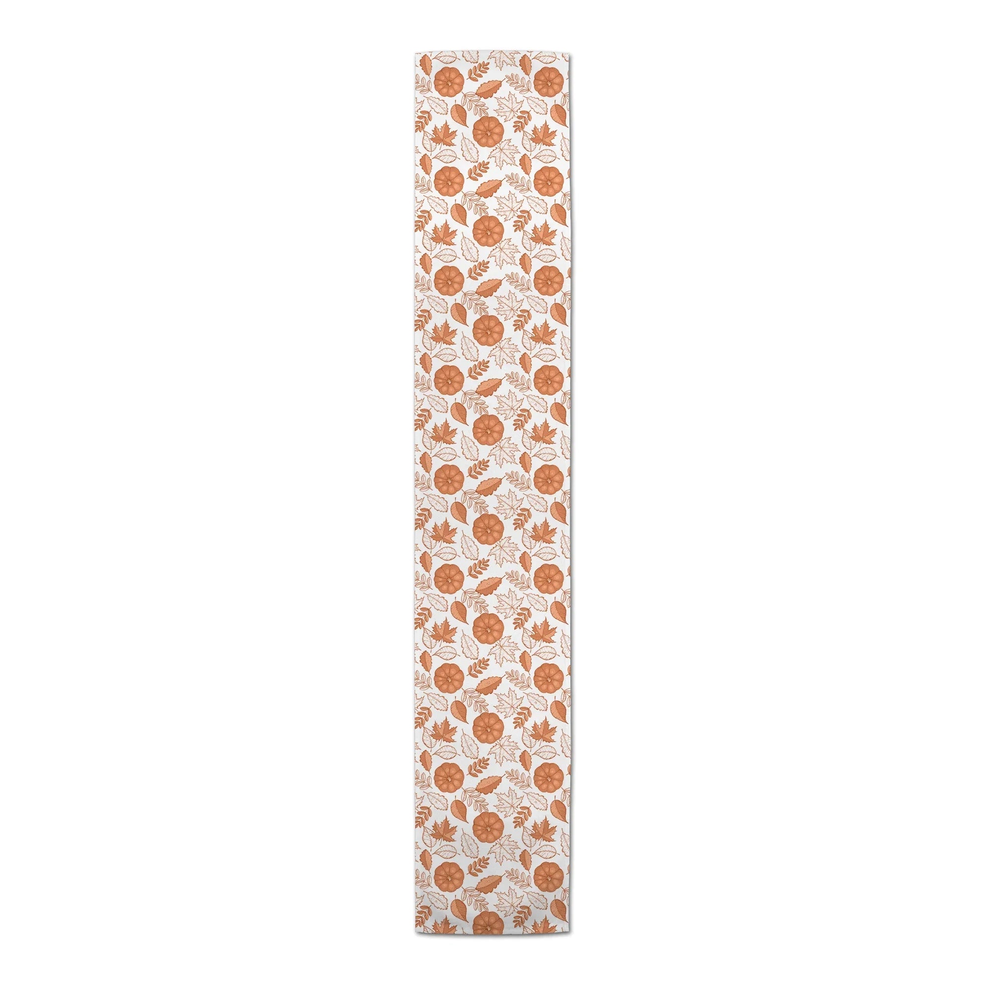 Stylish Creative Products Fall Foliage Orange 16x72 Poly Twill Table Runner