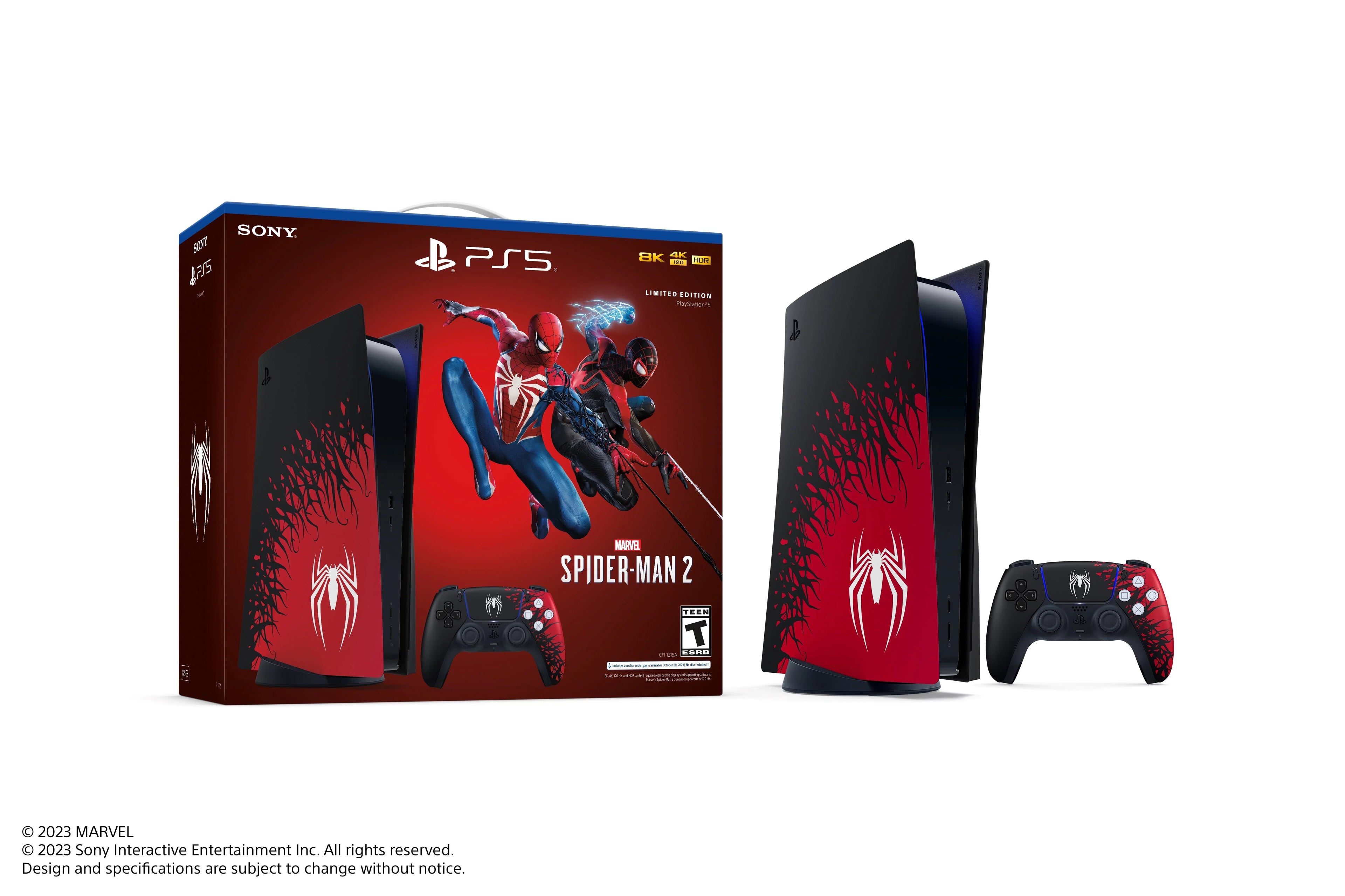 Sony PlayStation_PS5 Console (Disc Version) with Marvelâs Spider-Man 2 Limited Edition - Exclusive Design