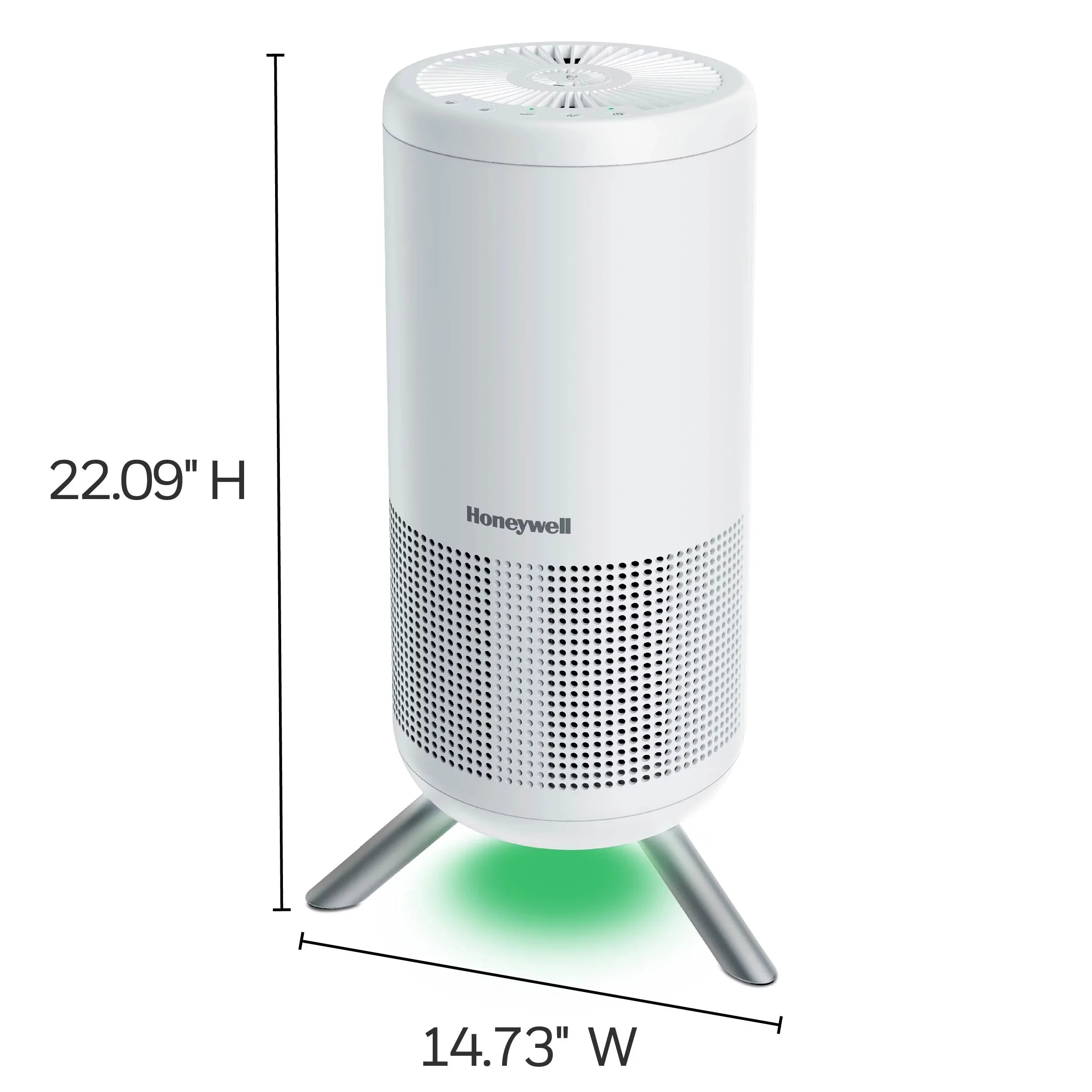 Stylish Honeywell Designer Series HEPA Air Purifier Tower, 190 sq ft, White, HPA830W