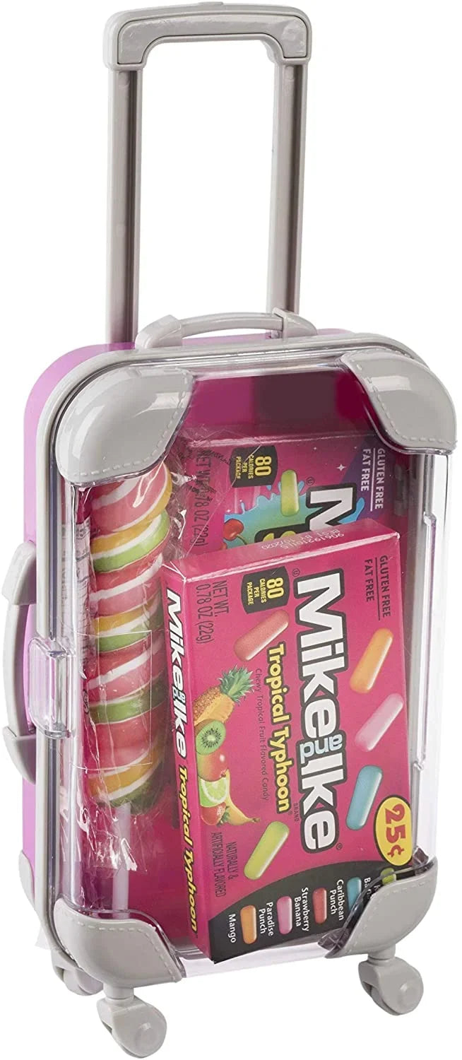 Mini Suitcase 5.5"X3.5"X1.5" Pink Candy Box 8 Pack