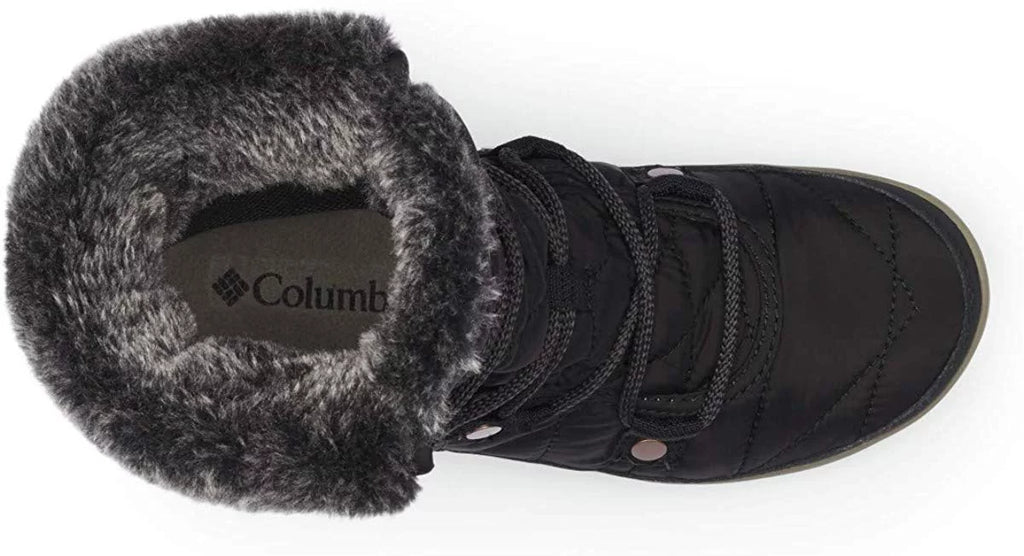 Columbia Women's Heavenly Shorty Omni-Heat Snow Boot, 10, Black/Kettle - Exclusive Design