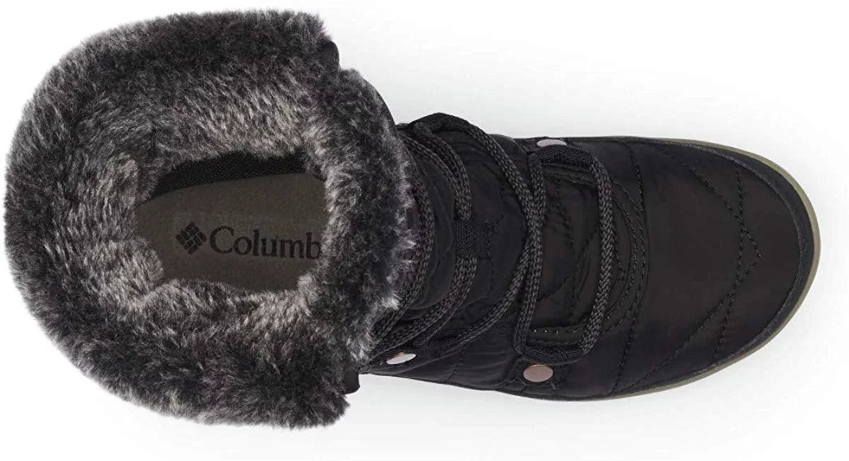 Columbia Women's Heavenly Shorty Omni-Heat Snow Boot, 10, Black/Kettle - Exclusive Design