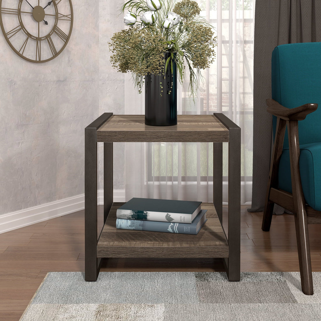 Stylish OakvillePark Malta End Table, Brown