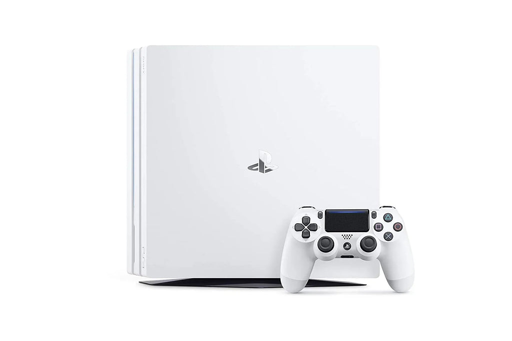 Sony PlayStation 4 Pro 1TB Only White Gaming Console with HDMI Cable BOLT AXTION Bundle Like New - Exclusive Design