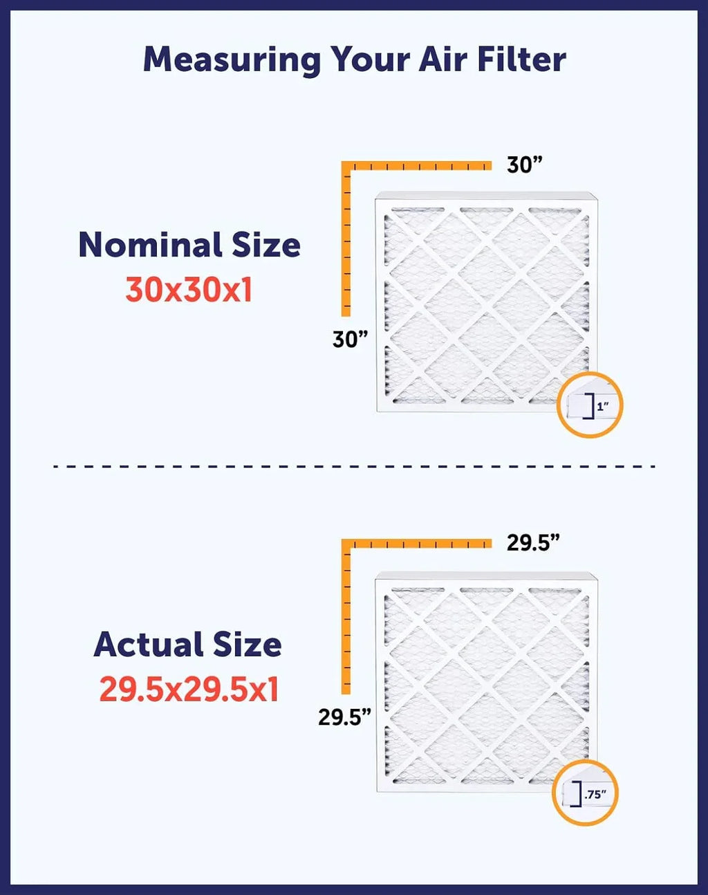 Stylish Filter King 13.5x40.5x1 Air Filter | 4-PACK | MERV 8 HVAC Pleated A/C Furnace Filters | MADE IN USA | Actual Size: 13.5 x 40.5 x .75"