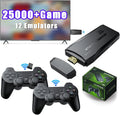 Stylish Game Stick 64G, 25,000+ Retro Games, Compatible with 12 Emulator Console, Wireless Retro Game Console Support 4K HD Output, Plug and Play Video Games for TV, 2.4G Wireless Controllers