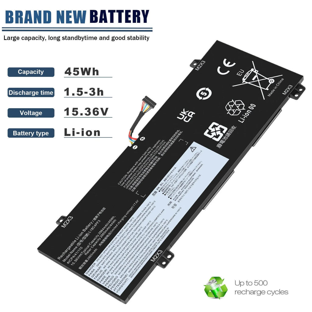 Laptop Battery for ThinkPad P43s T490 T495 T14 L18M3P74 02DL007