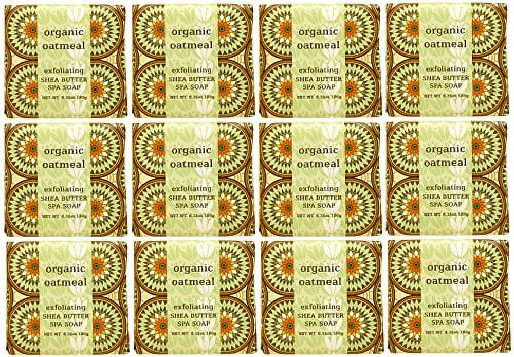 Greenwich Bay Trading Company 1.9oz Soap Bulk Packs of 12 (Organic Oatmeal) - Exclusive Design