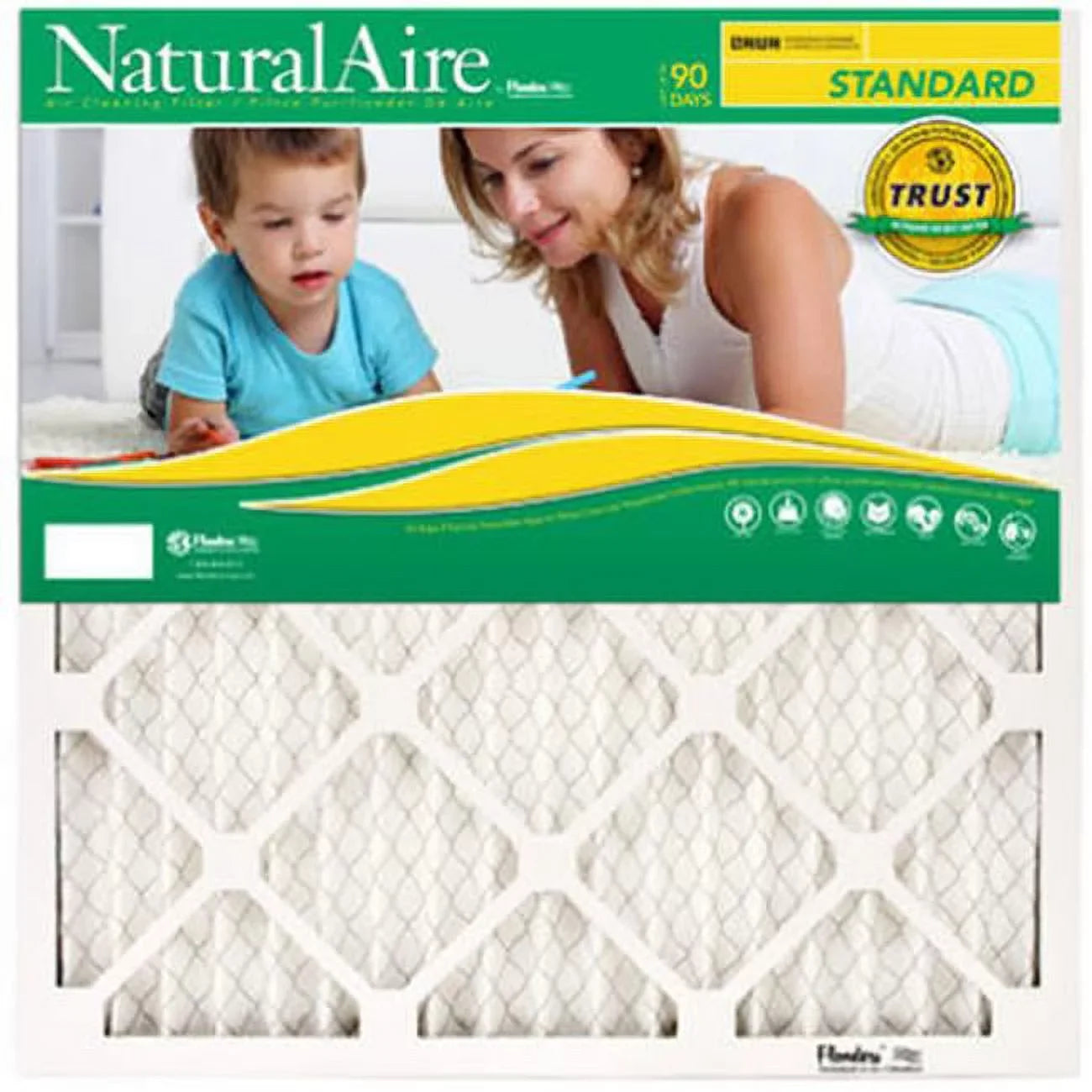 Flanders 84858.011424 14 x 24 in. NaturalAire Standard Pleated Air Filter - Pack Of 12 - Exclusive Design