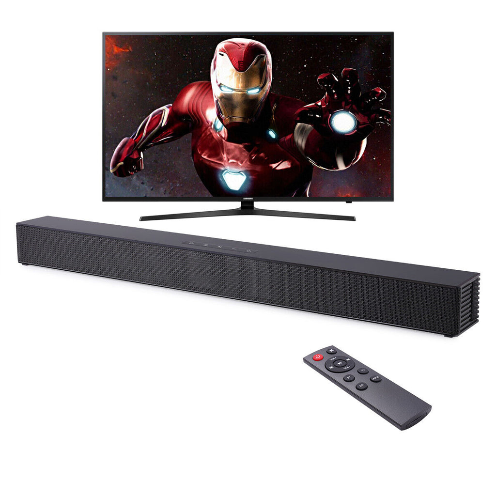 CJC Sound Bars for TV PC Gaming Monitor Sound Bar with Bluetooth 5.0/HDMI ARC/AUX/USB Bass Adjustable Wall Mountable - Exclusive Design