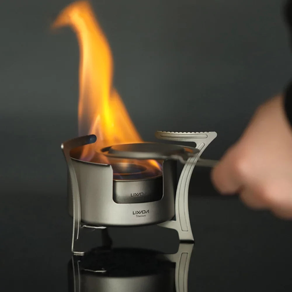 LIXADA Stove Ultralight Pocket Cooking Stove for Camping Backpacking Picnic Fishing Hiking Fuel Efficient and User Friendly