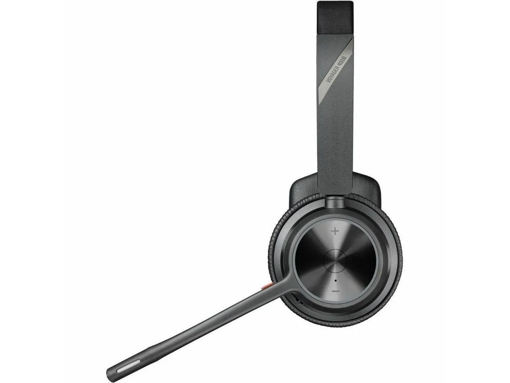 Poly Voyager 4310 USB-C Headset with Charge Stand - Siri, Google Assistant - Mono - Wireless - Bluetooth - 298.6 ft - 20 Hz - 20 kHz - Over-the-head, On-ear - Monaural - Ear-cup - Electret Condense...