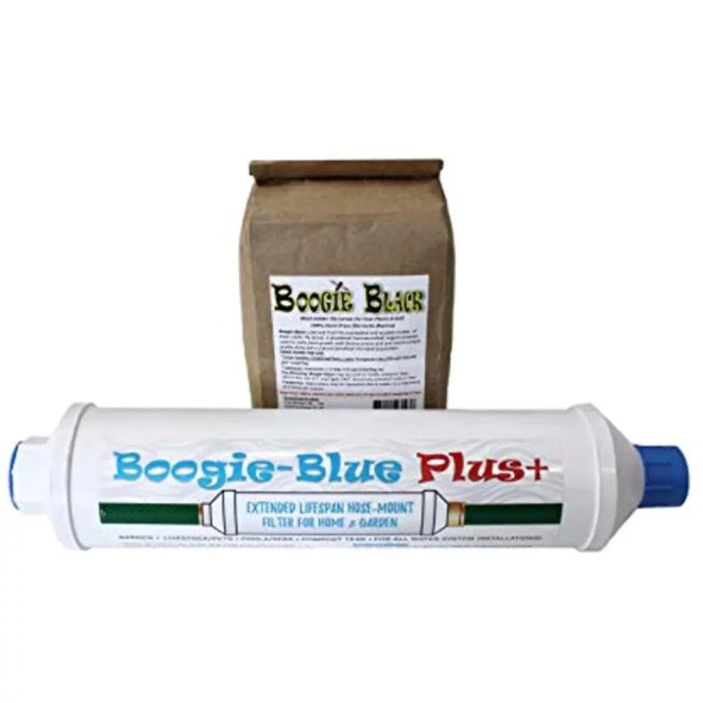 Water Filter for RV and Garden Hose Use - 45,000 Gallon Output- Boogie Blue Plus