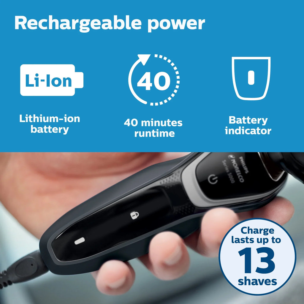 Philips Norelco 5100 Rechargeable Wet/Dry Electric Shaver S5210/81 - Exclusive Design