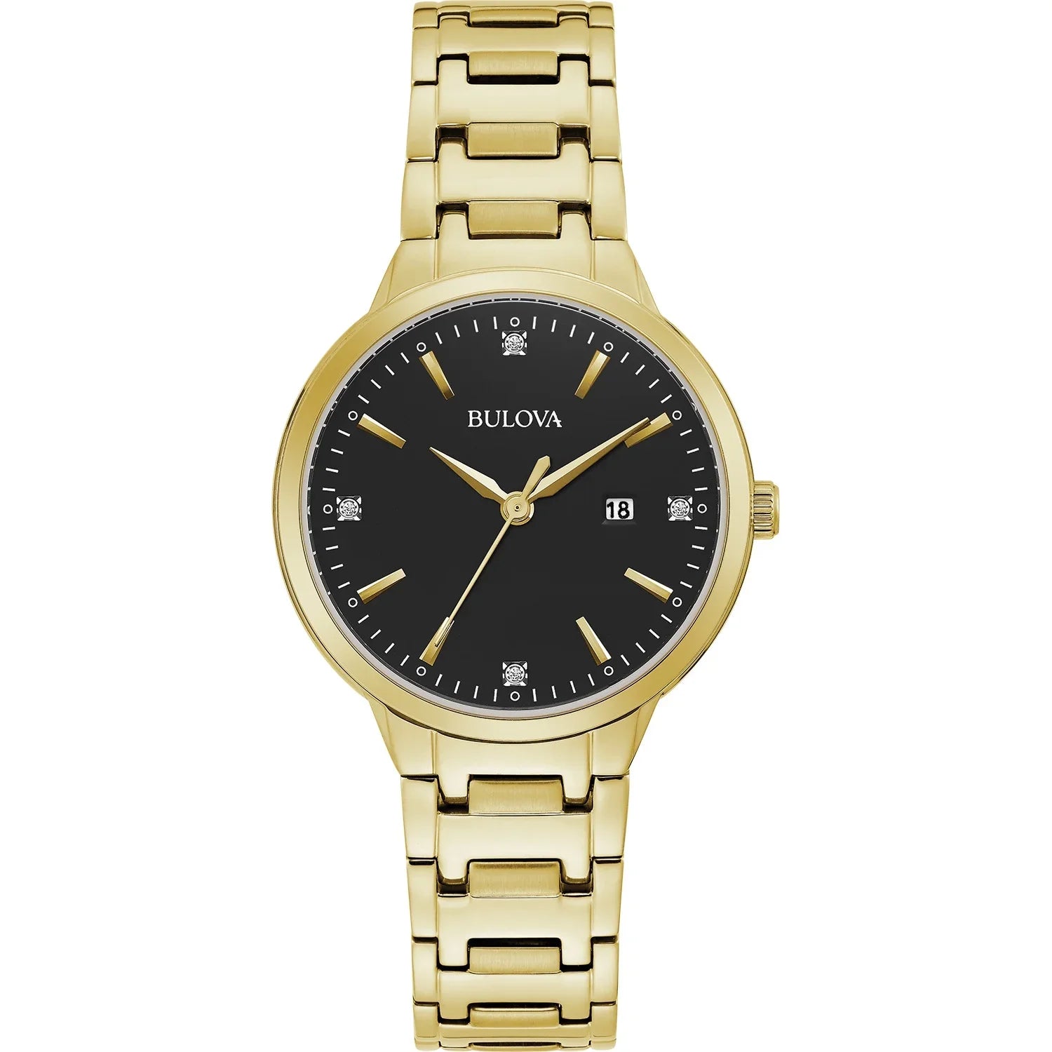 Bulova Women's Gold-Tone Stainless Steel Bracelet Watch 97P147 - Exclusive Design