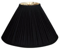 Royal Designs 12" Coolie Empire Gather Pleat Lamp Shade Black