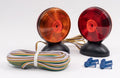 Hopkins Towing Solutions Magnetic 2 Sided Towing Light Kit, C6300, Amber and Red - Exclusive Design