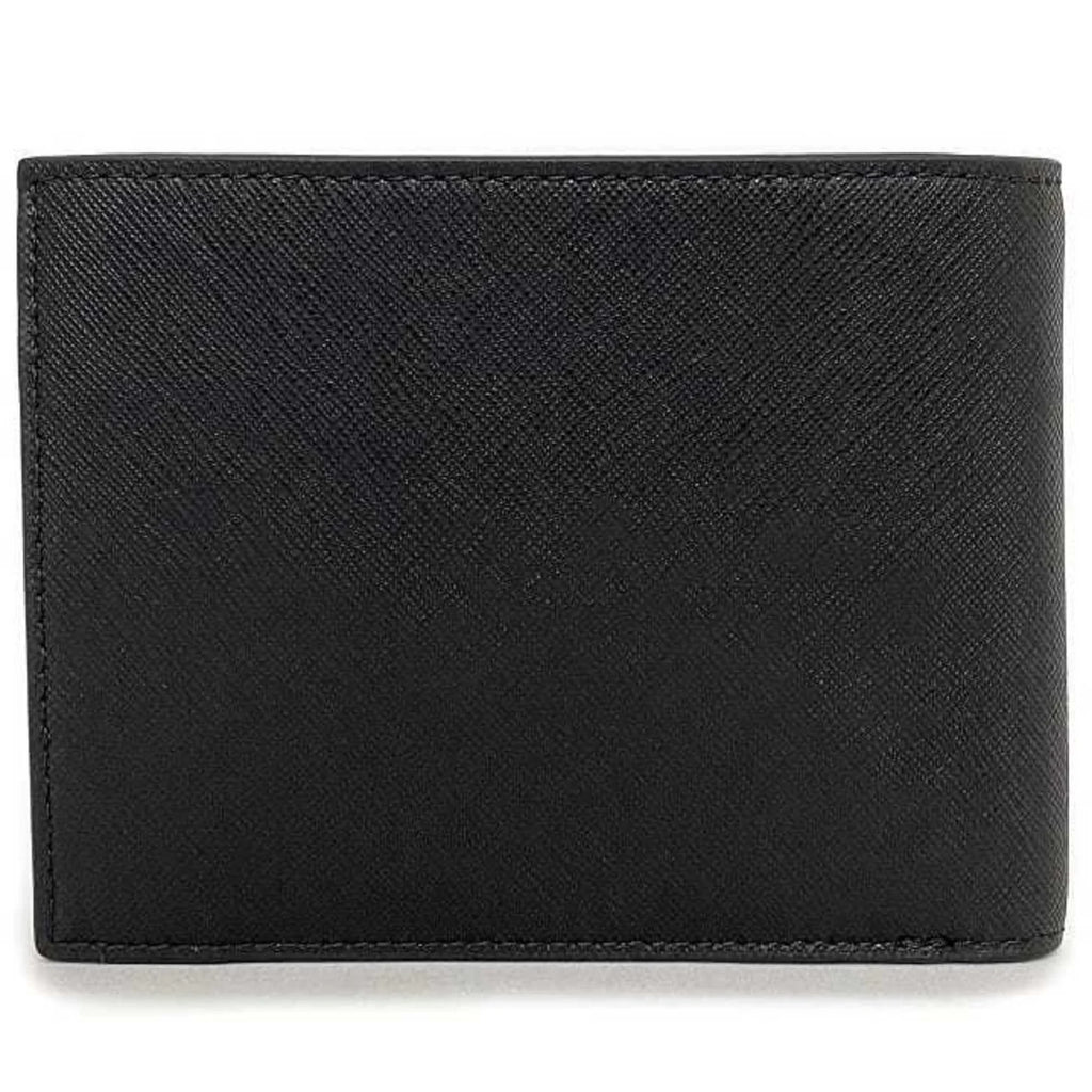 Pre-Owned Emporio Armani folio wallet black white Y4R165 leather EMPORIO ARMANI men's (Like New) - Exclusive Design