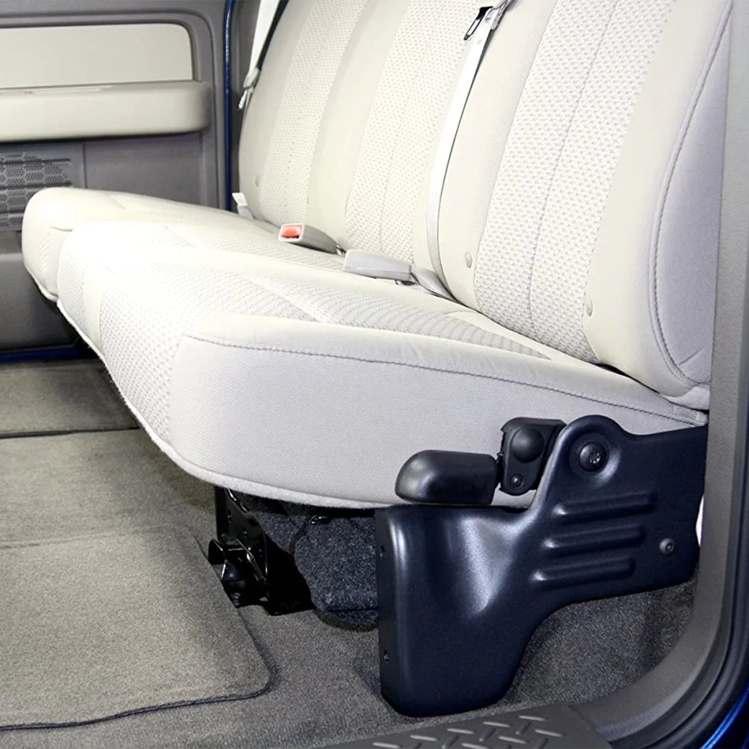 DU-HA 20096 DU-HA Underseat Storage; Incl. Gun Rack/Organizer; Vehicles w/o Factory Subwoofer; Gray; Fits select: 2013-2014 FORD F150 SUPER CAB, 2011-2012 FORD F150