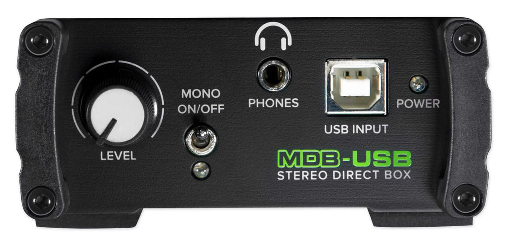 Mackie MDB-USB Stereo USB Direct Box DI Box For PC + Headphones