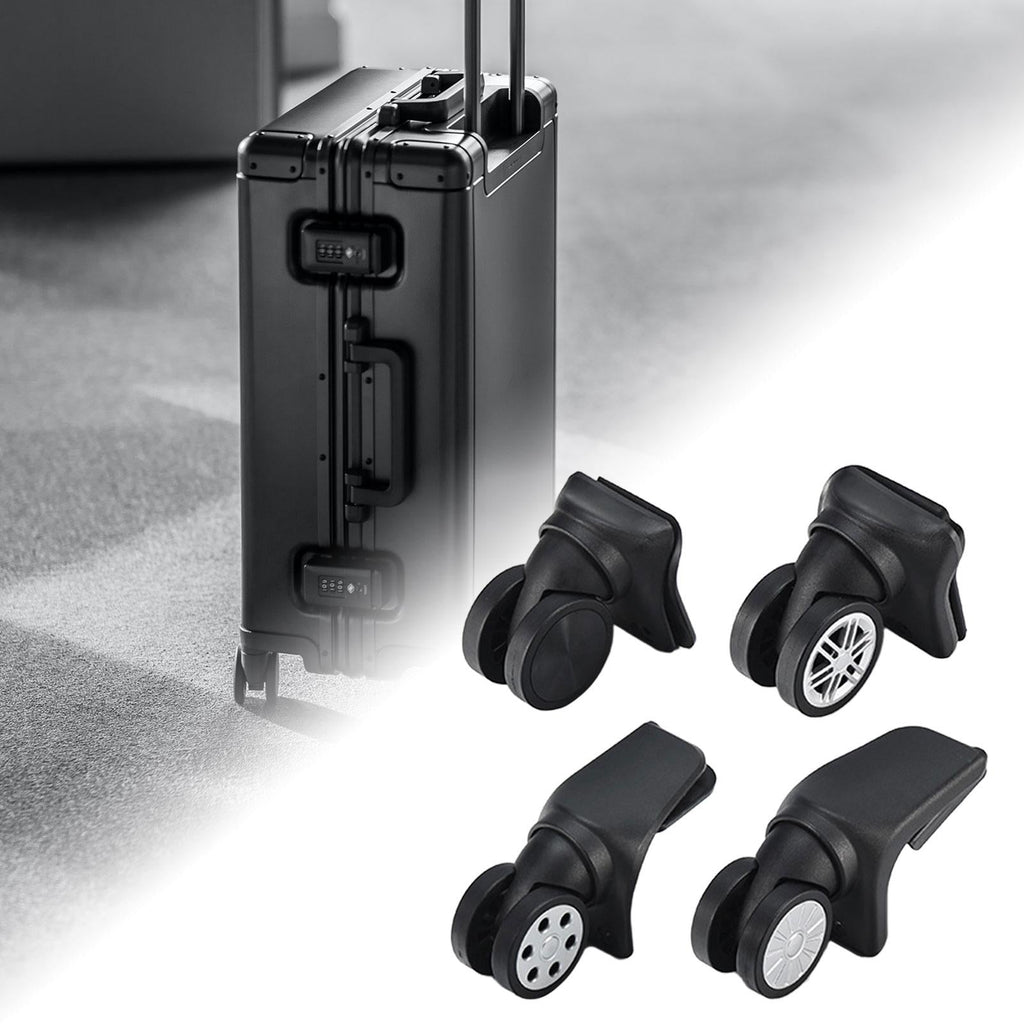 4x Replacement Luggage Suitcase Wheels Durable for Luggage Trolley Case Bags - Exclusive Design