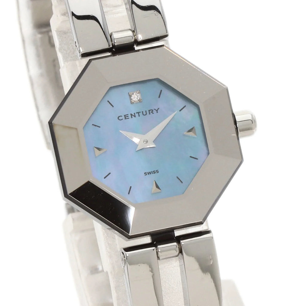 Stylish Pre-Owned Century Time Gem Watch Stainless Steel/SS Ladies CENTURY (Good)