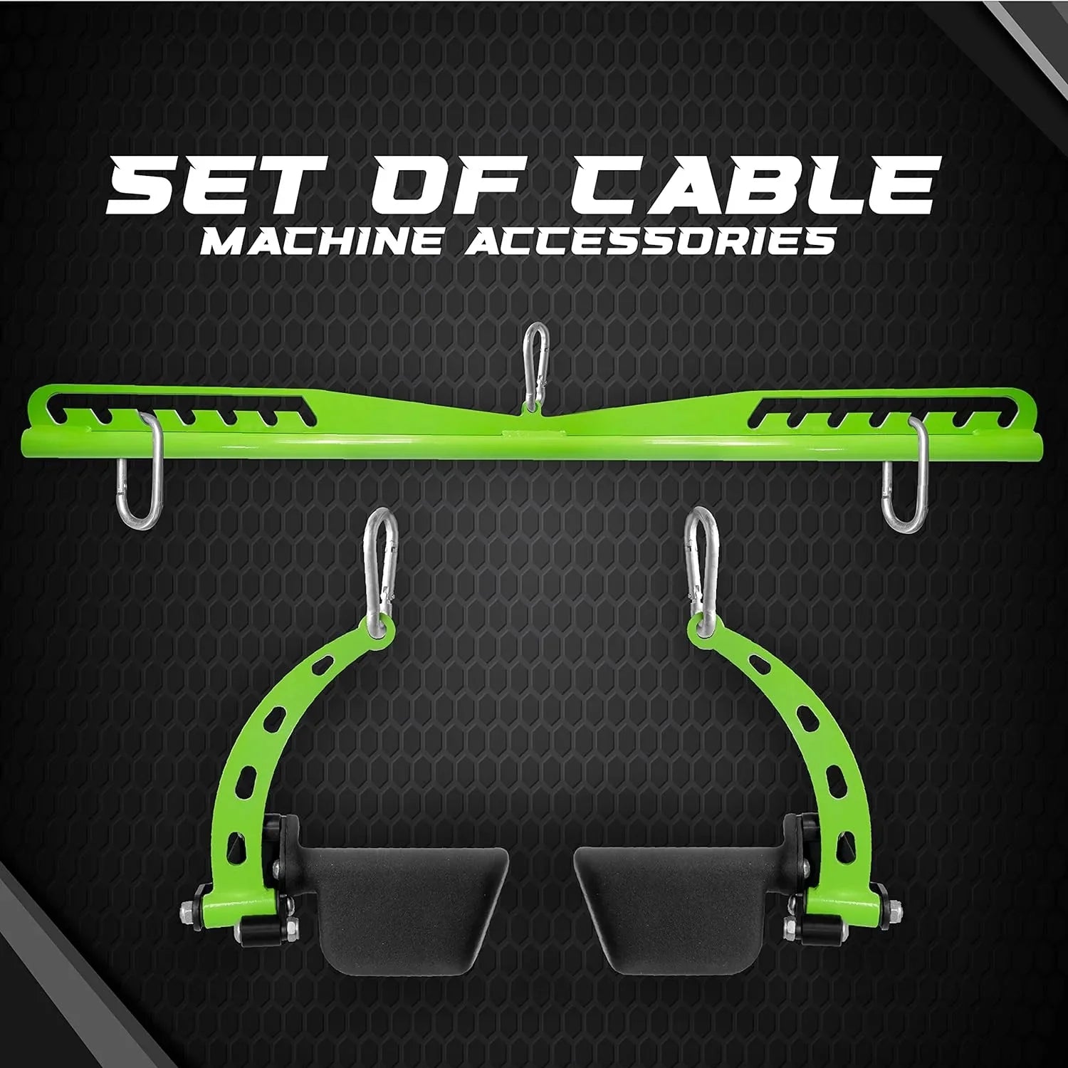 Stylish Yes4All Neutral Multi-Grip Wide LAT Pulldown Attachments Bar/Spreader/Paddle Grip for Home Gym Cable Pulley System Machine