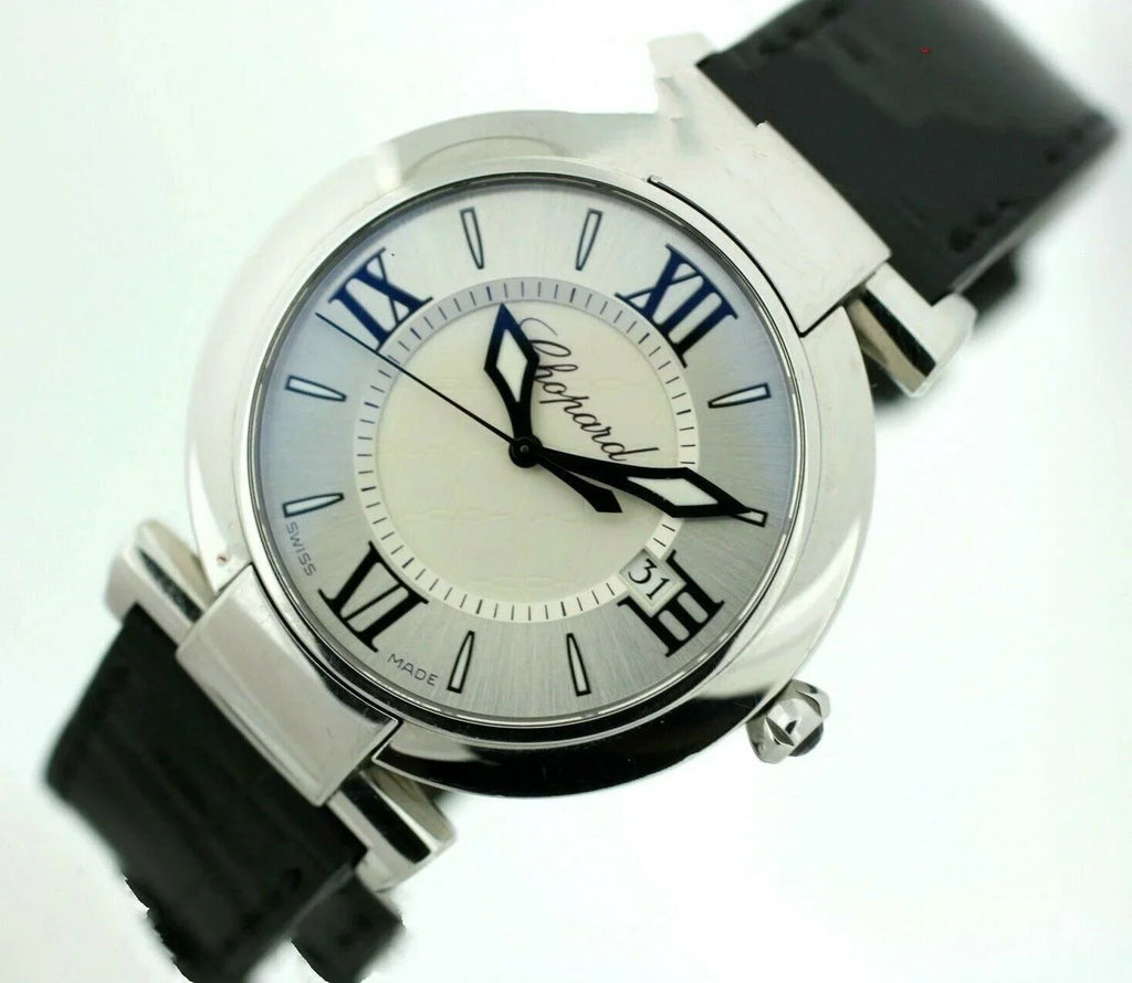 Chopard 8532 ImperialE 36mm Black Leather Steel Swiss Quartz Women's Watch W/B/P - Exclusive Design