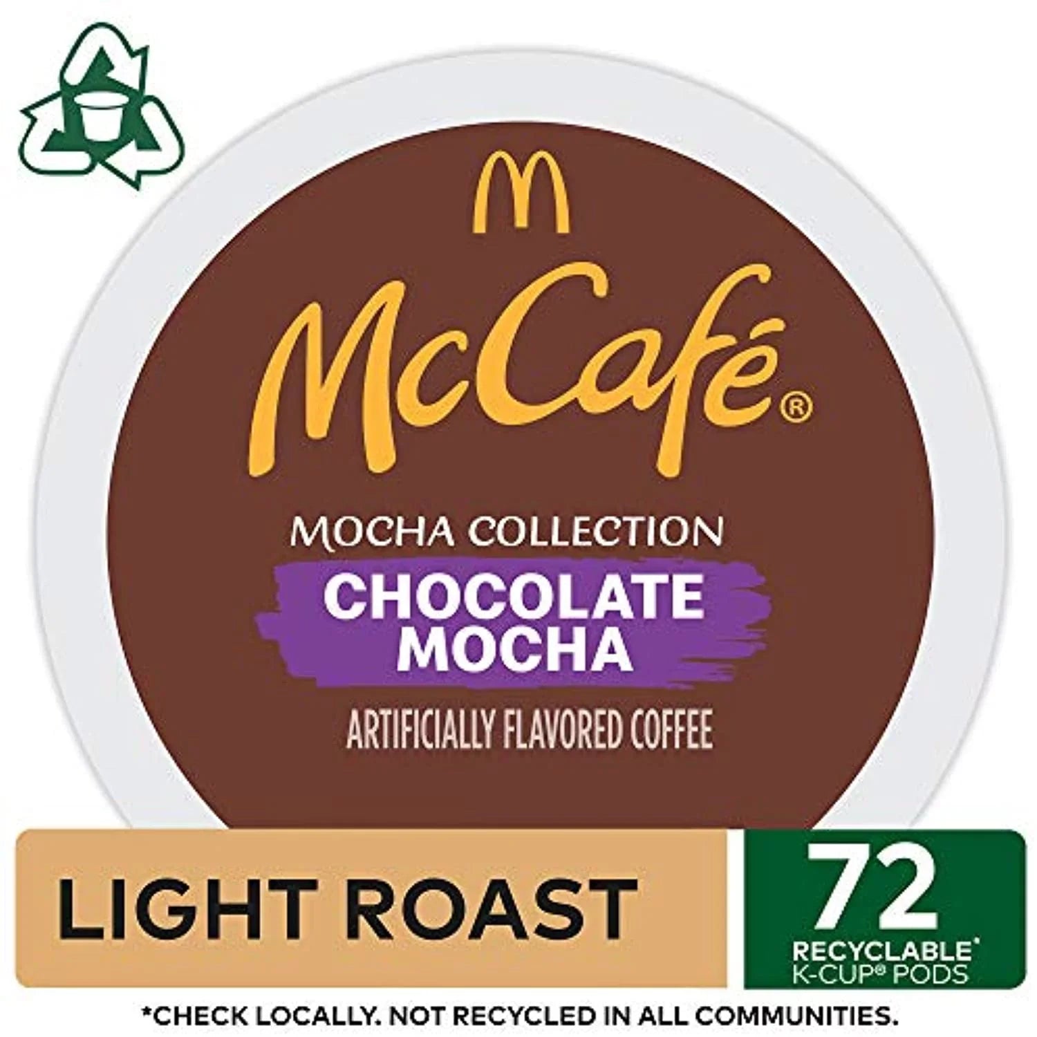 Stylish Mccafe Chocolate Mocha, Single Serve Coffee Keurig K-Cup Pods, Flavored Coffee, 72 Count