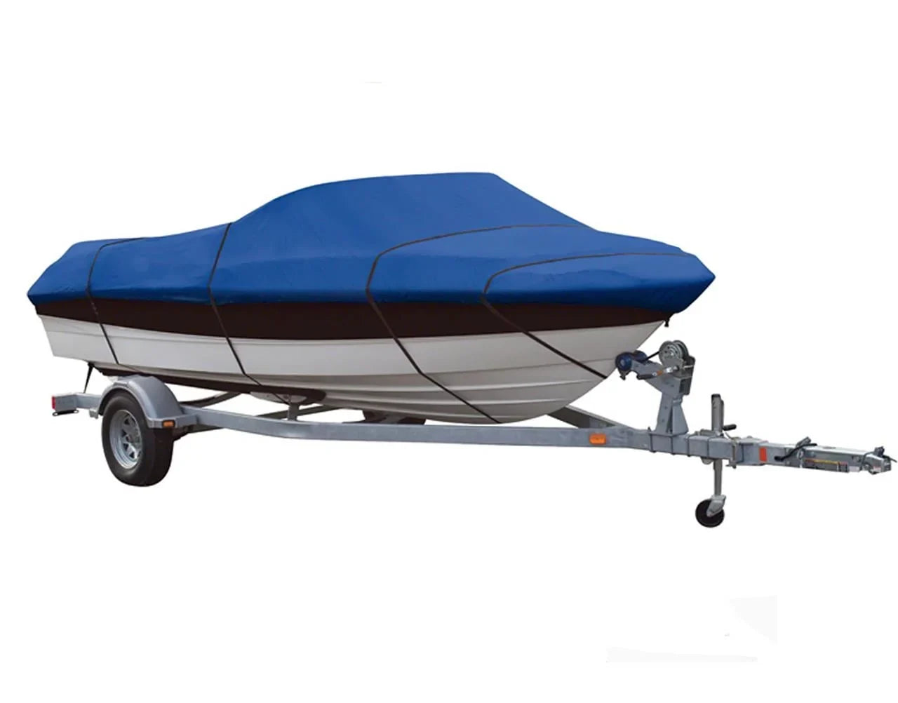 BLUE, GREAT QUALITY BOAT COVER Compatible for FOUR WINNS SUNDOWNER 195 CUDDY O/B 1993-1994
