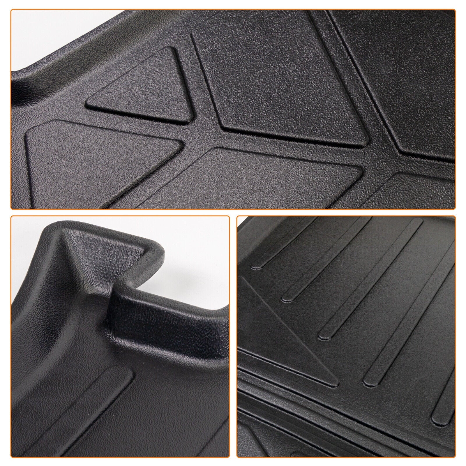 Stylish Trunk Mat Custom Fit Jeep Grand Cherokee 2011-2022 TPE Cargo Floor Carpet Rubber Car Rear Cargo Liner Protector All Weather Black