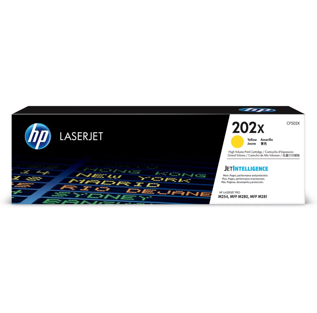 202X (CF502X) Toner Cartridge, Yellow High Yield - Exclusive Design