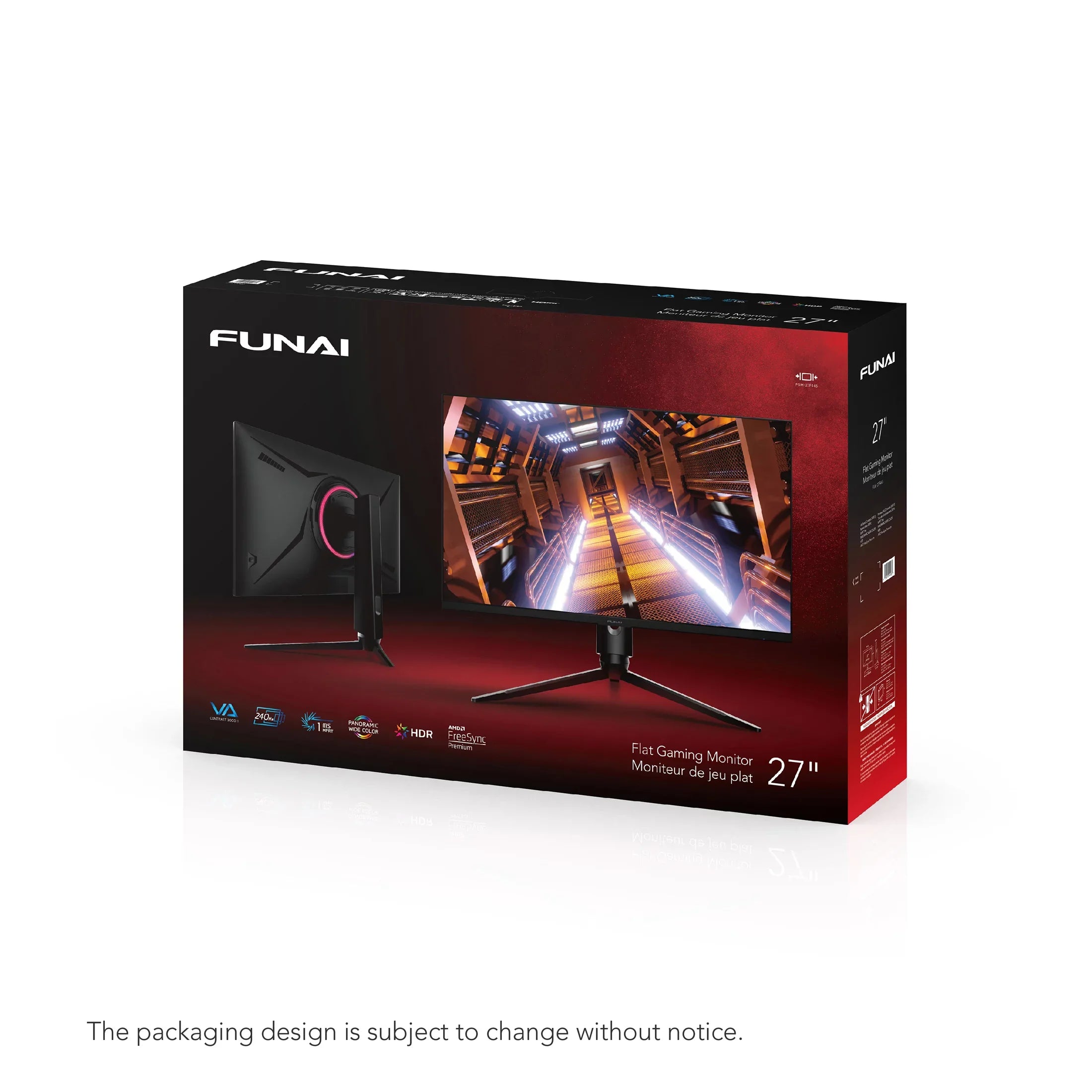 Funai 27" FHD 240Hz, 1ms, HDR, VA, AMD FreeSyncâ¢ Premium Enabled Gaming Monitor (FGM-27F445)