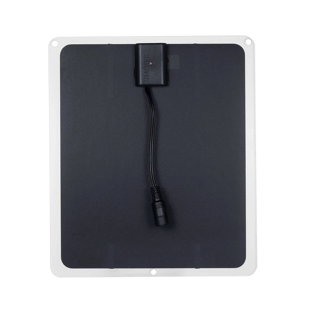 Stylish DC12V 10W Solar Panel with USB Port Car Chargers Charge for 12V-Battery Portable Completed Accessories for Outdoor Camping Hiking Fishing Climbing