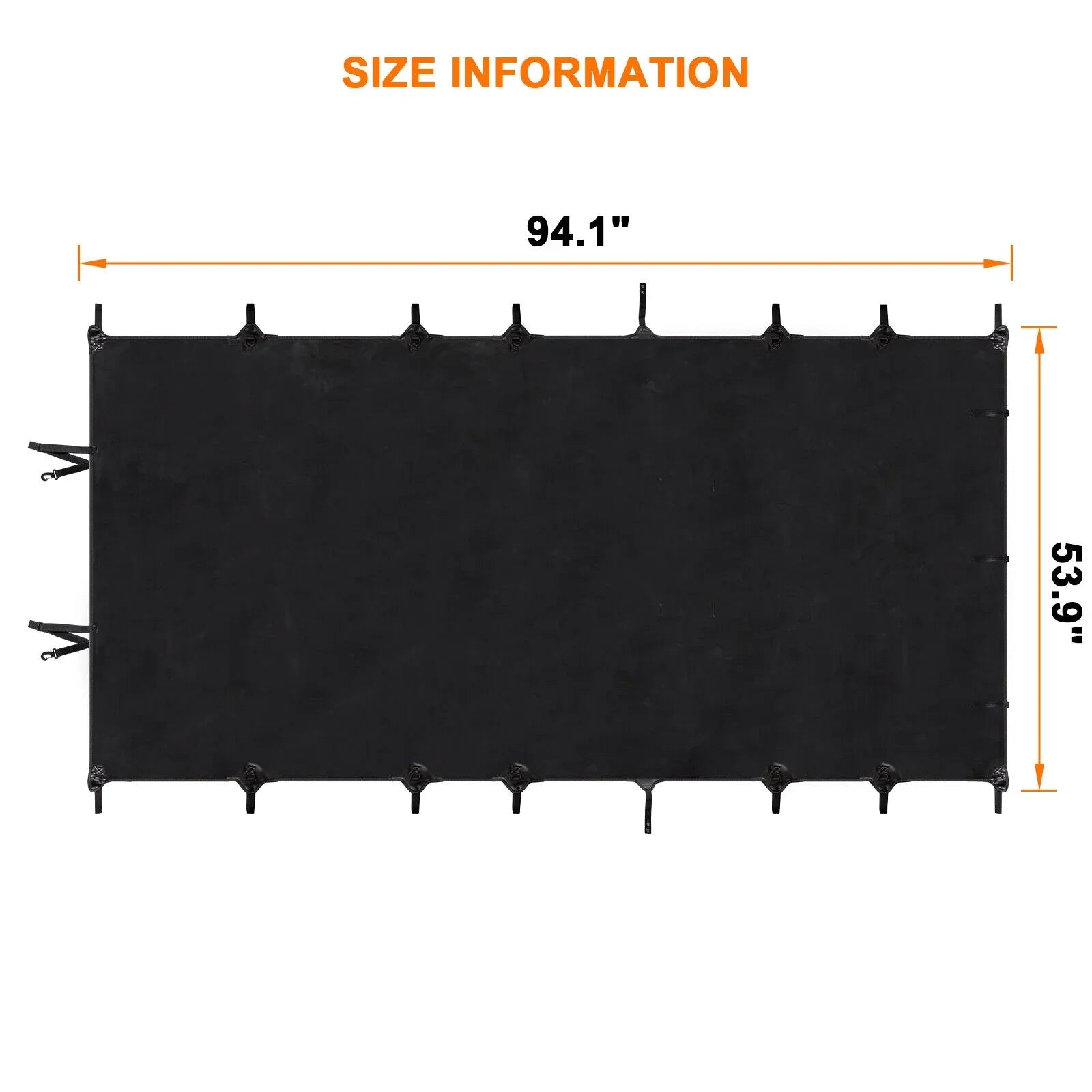 Stylish Soft Top Bikini Top Cover for Jeep Wrangler JK 2007-2017 2-Door Extended PU Leather Anti-UV Top Roof Black