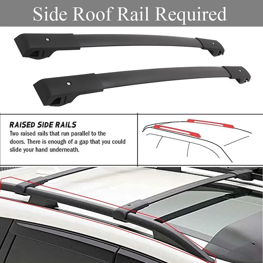 NIXFACE Cross Bars Roof Rack Fit for Jeep Cherokee 2014 - 2023 Luggage Rack Crossbar Cargo Carrier with Side Rails - Exclusive Design