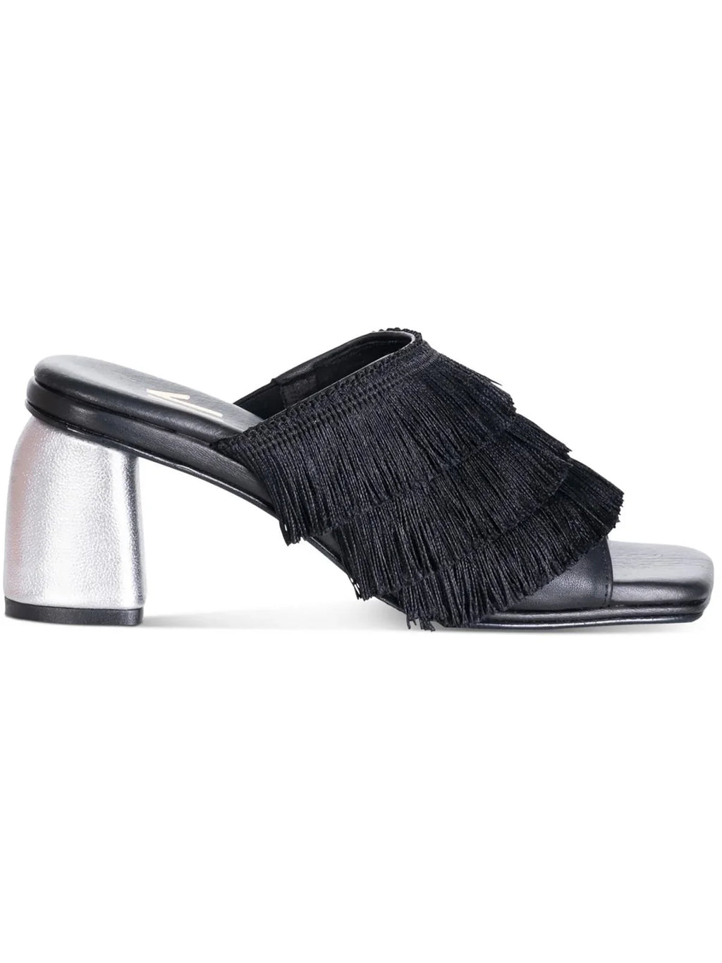Silvia Cobos Womens Cha Cha Leather Fringe Block Heel
