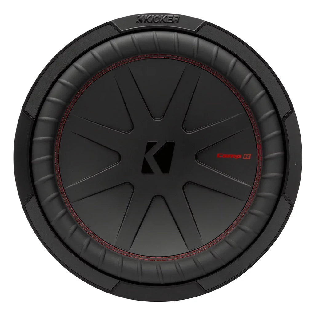 KICKER CompR 12 Inch 4 Ohm DVC 1000W Max Power Car Audio Subwoofer, Black