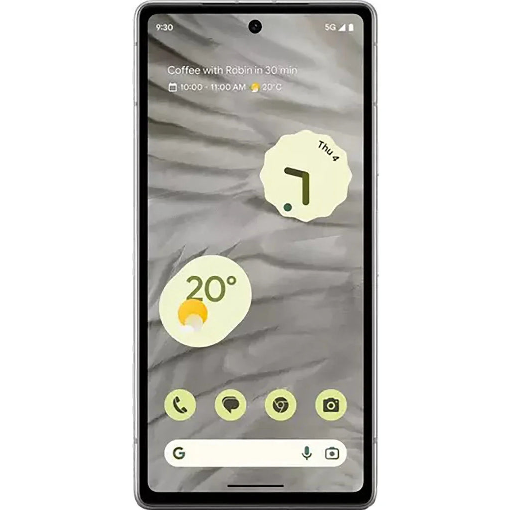 Google Pixel 7a Dual-SIM 128GB ROM + 8GB RAM (Only GSM | No CDMA) Factory Unlocked 5G Smartphone (Snow) - International Version - Exclusive Design