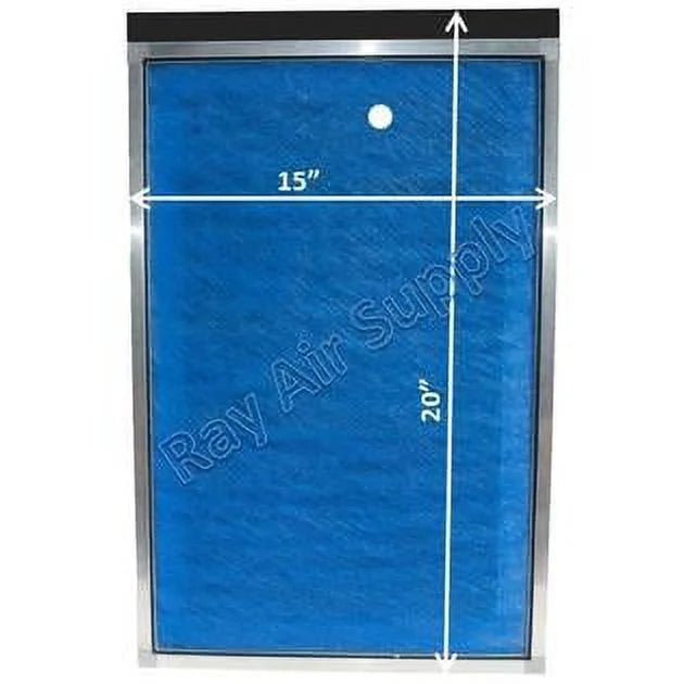 RAYAIR SUPPLY 15x20 Replacement Filter Pads Compatible with MicroPower Guard Air Cleaner 15x20 Refills (3 Pack) BLUE