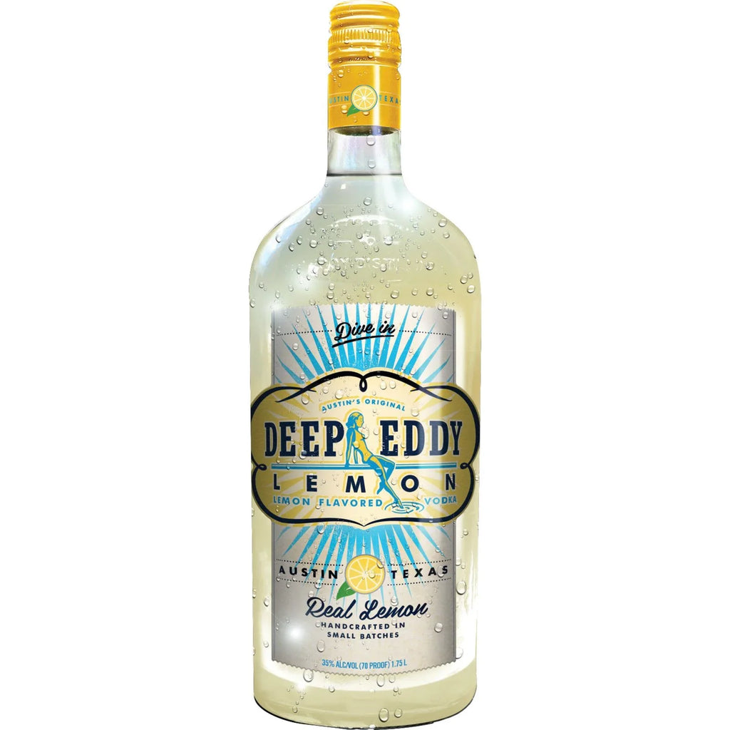 Stylish Deep Eddy Lemon Flavored Vodka, 1.75 L Bottle, 35% ABV