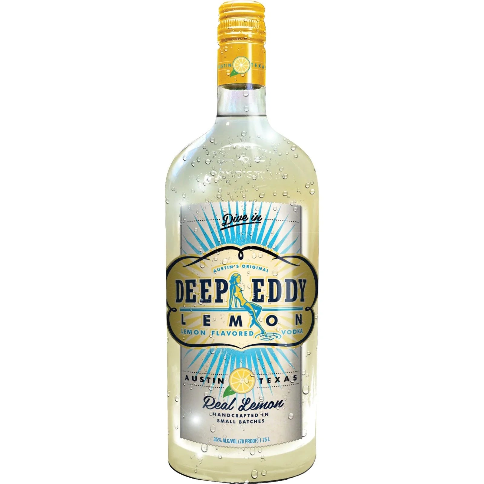 Stylish Deep Eddy Lemon Flavored Vodka, 1.75 L Bottle, 35% ABV