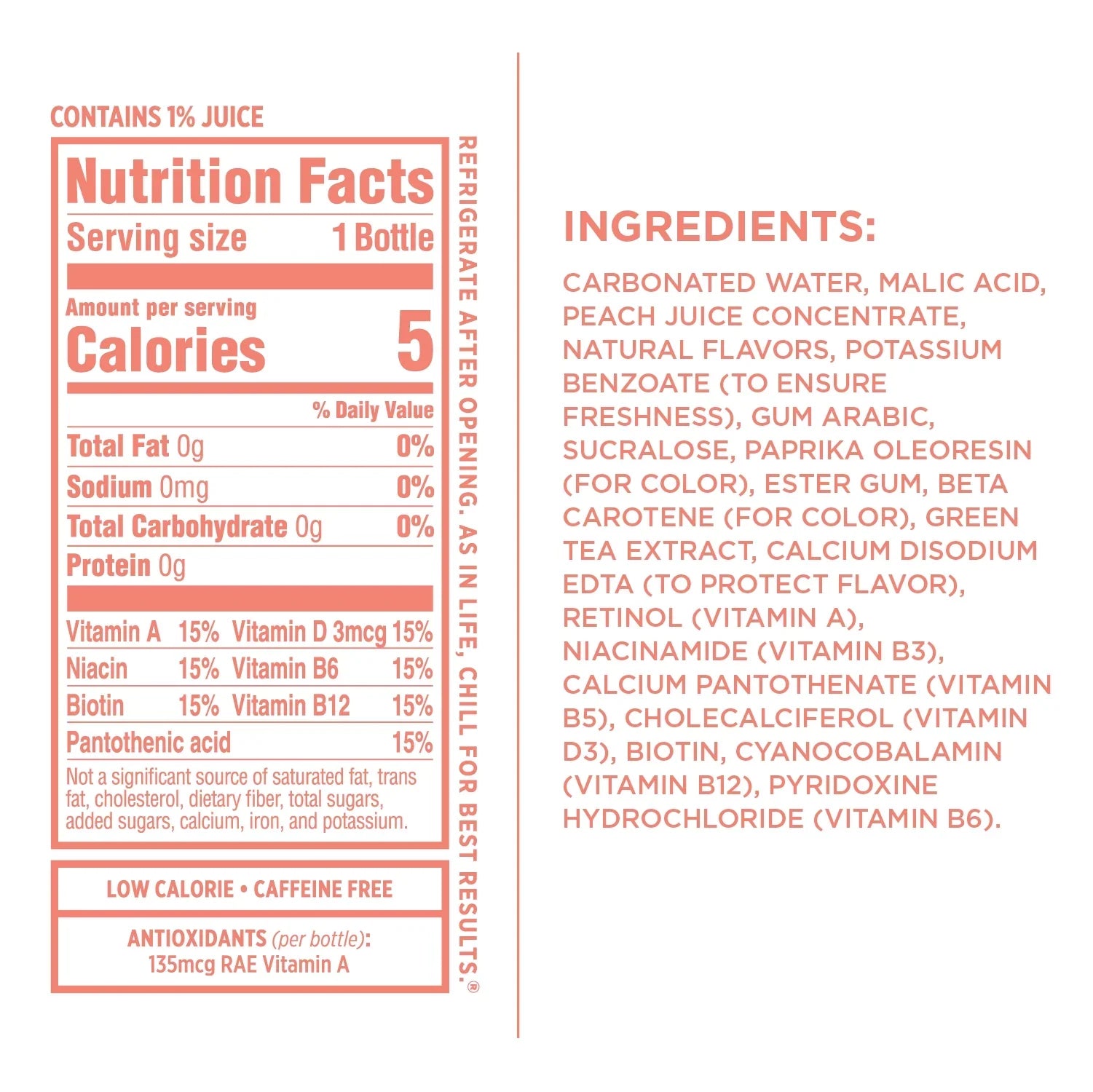 Sparkling IceÂ® Naturally Flavored Sparkling Water, Peach Nectarine 17 Fl Oz, (Pack of 12)
