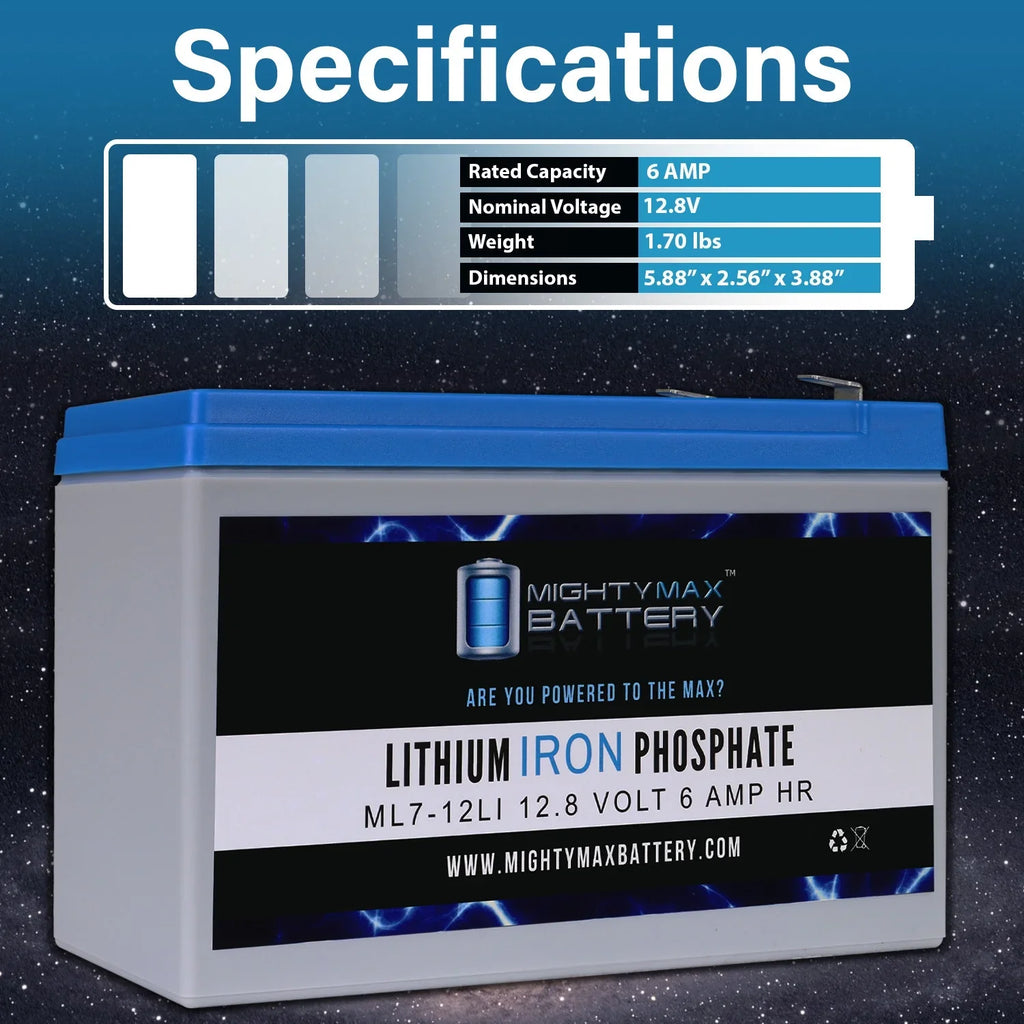 12V 7AH Lithium Replacement Battery for Altered Pro-Line 600 V3-S - Exclusive Design