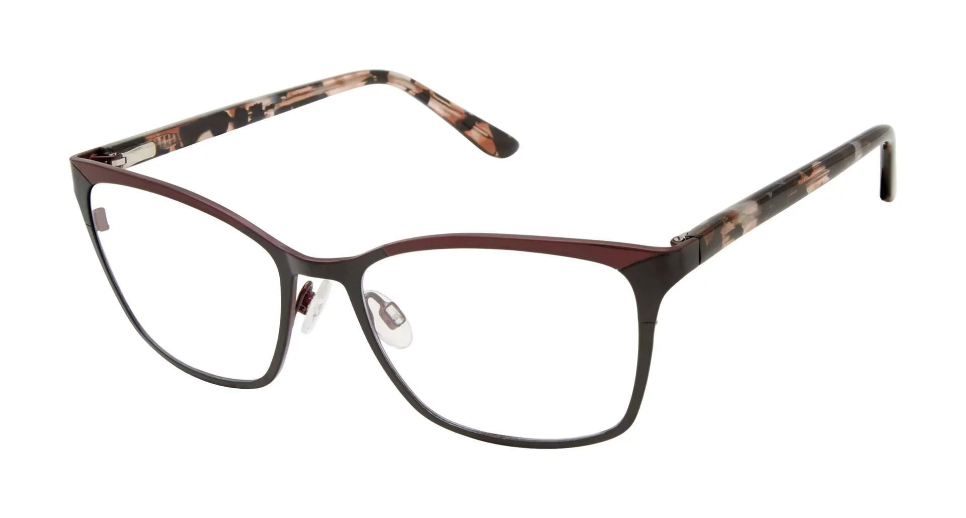 NEW GX By Gwen Stefani GX072 Black & Burgundy Eyeglasses 52mm with GX Case - Exclusive Design
