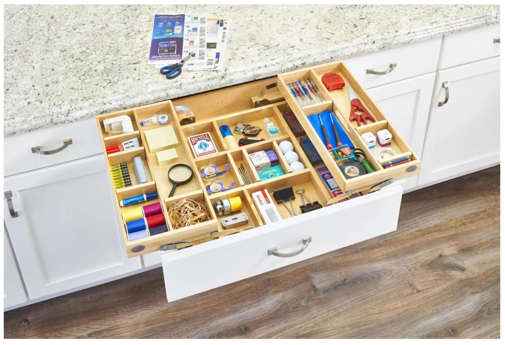 Rev-A-Shelf 4Wtmd-24H-1 4Wtmd Series Tiered Kitchen Organizer Drawer For 24" Cabinets - - Exclusive Design