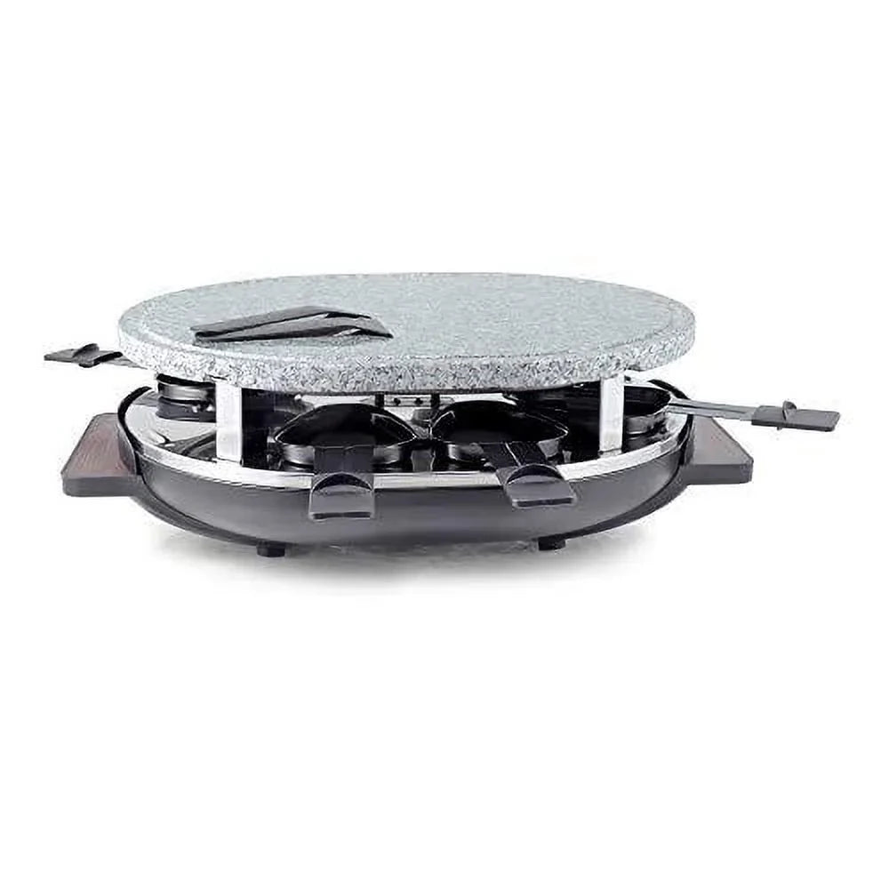 swissmar kf-77067 8-person matterhorn oval raclette w/ granite stone grill top - Exclusive Design