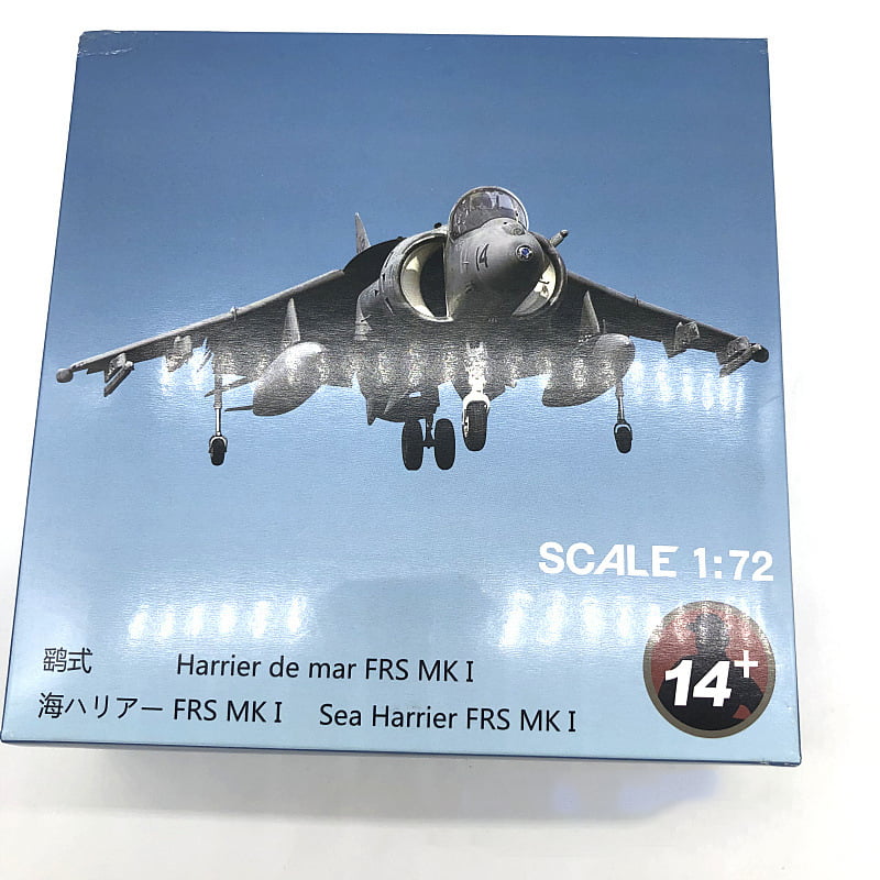 Stylish 1:72 UK Air Force 1982 Sea Harrier Jet Fighter Model Military Fighter Aircraft Model Alloy Simulation Collection Display